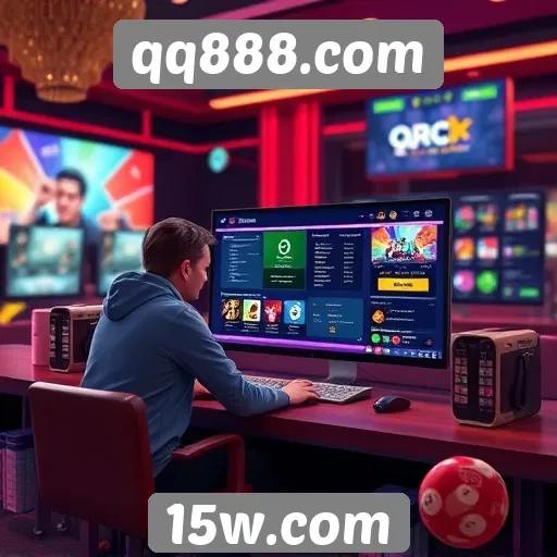 Acessibilidade e interface do site de jogos qq888.com